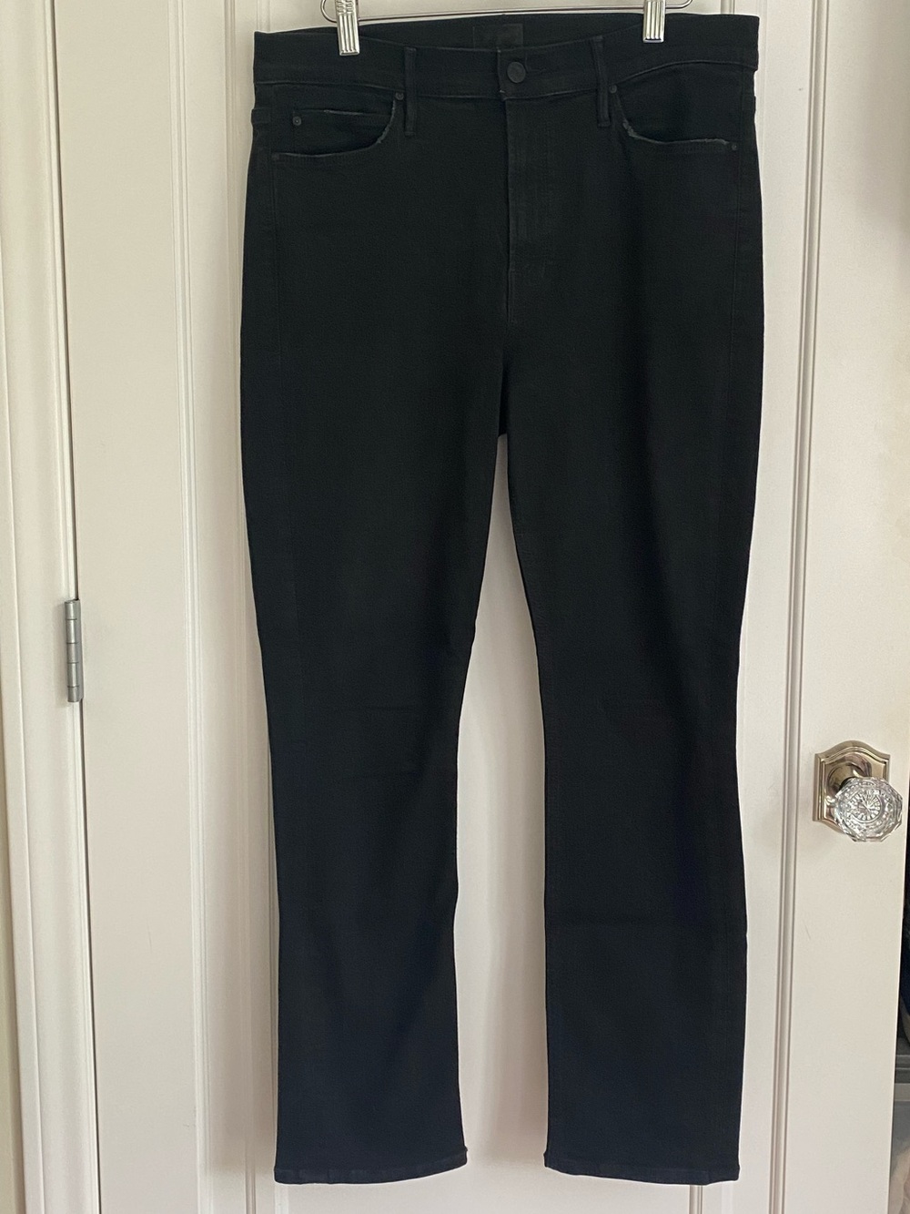 Mother: Denim- Black Mid-Rise Dazzler - Picture 3 of 9
